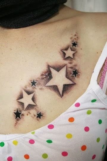 tatuajes de estrellas para hombres en el pecho|Tradicionales tatuajes de estrellas en el pecho